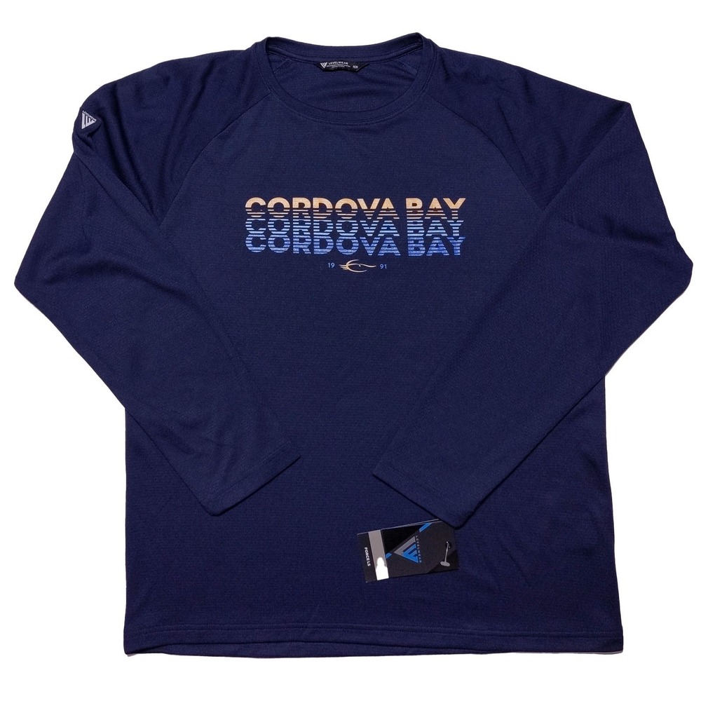 LEVELWEAR Cordova Bay Canada Golf Victoria BC Long Sleeve Shirt Medium M ~ New